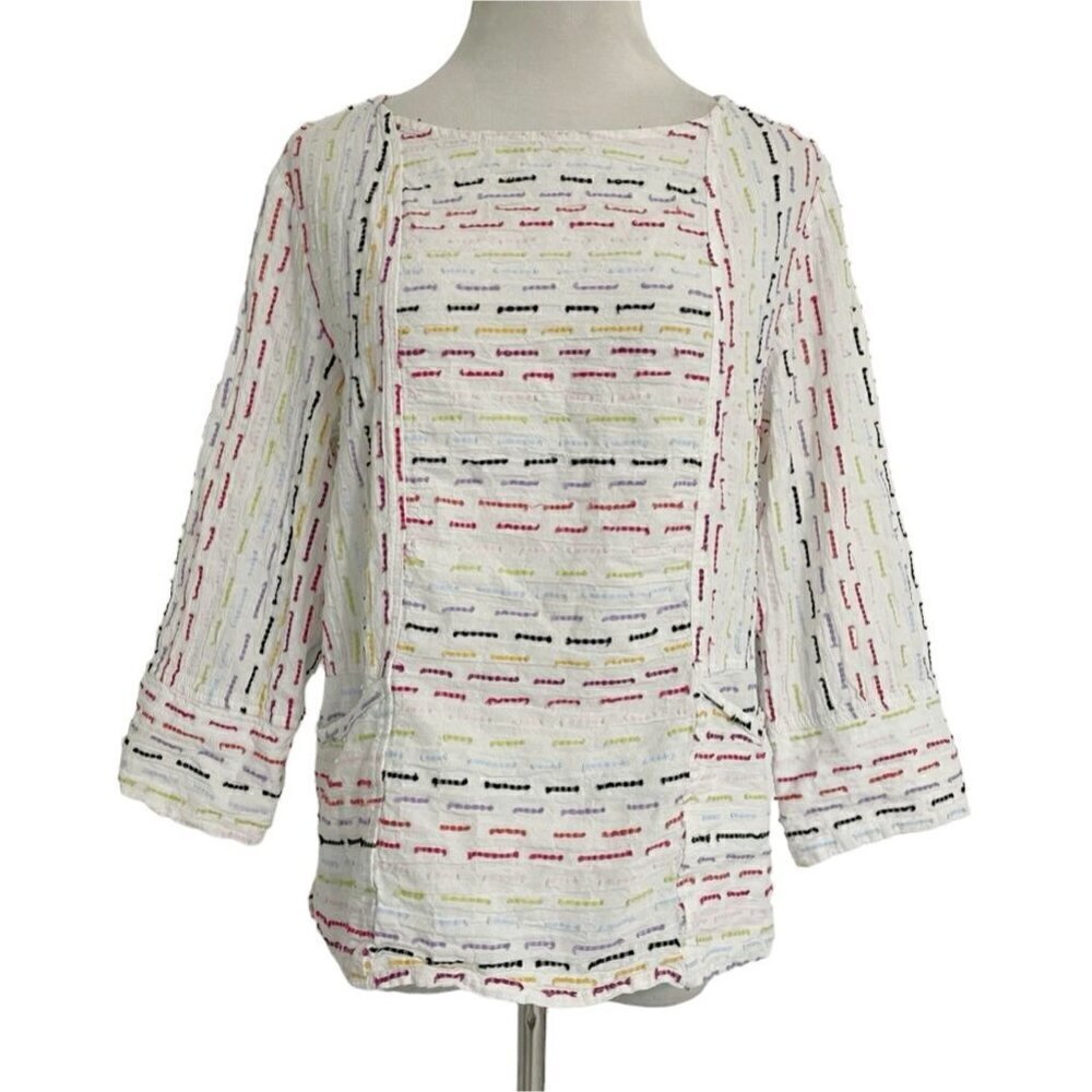Habitat Size Small  Top Blouse Boho Lagenlook Artsy